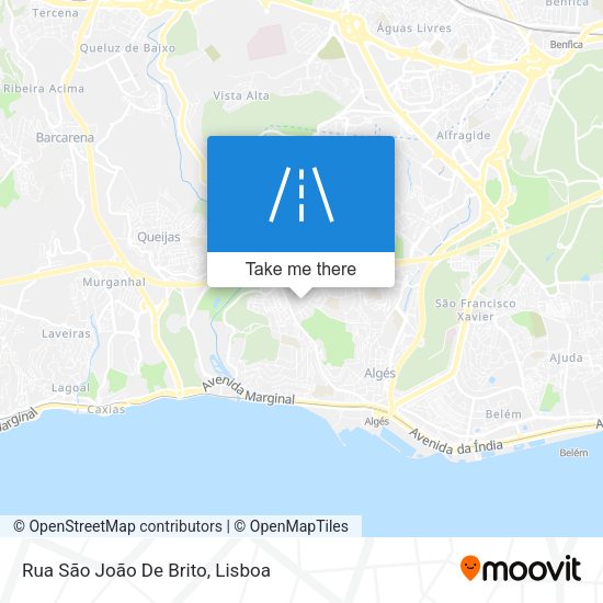 Rua São João De Brito map
