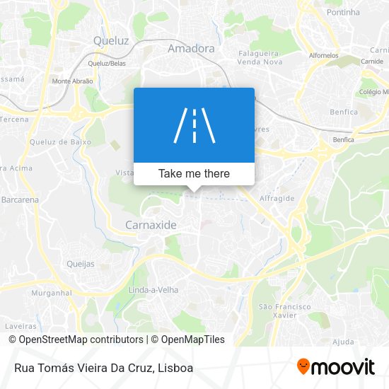 Rua Tomás Vieira Da Cruz map