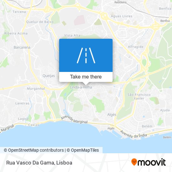 Rua Vasco Da Gama map