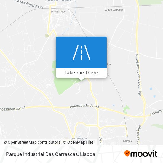 Parque Industrial Das Carrascas mapa