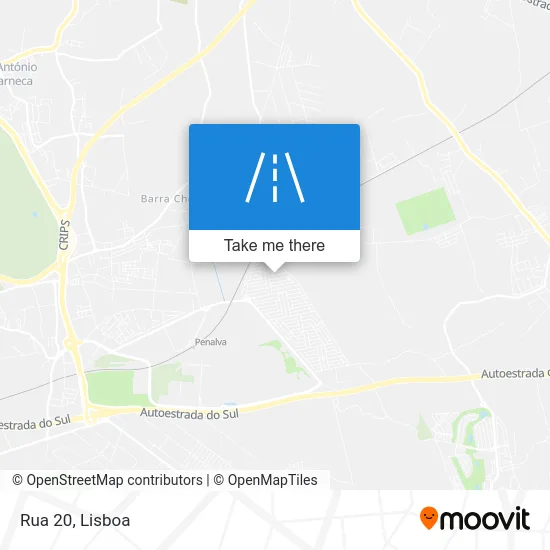 Rua 20 map