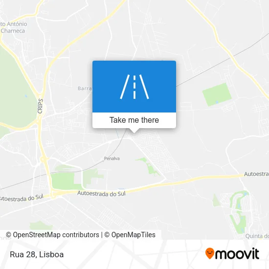 Rua 28 map