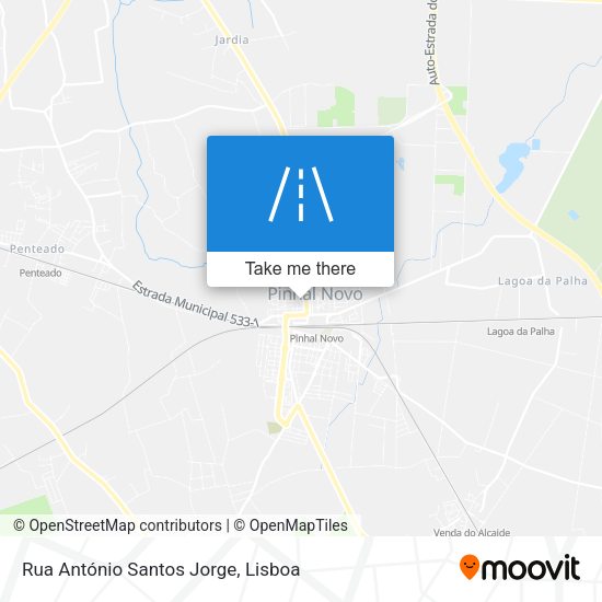 Rua António Santos Jorge mapa