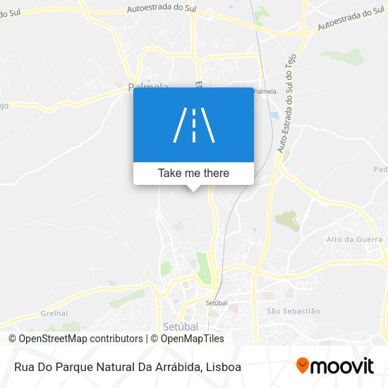 Rua Do Parque Natural Da Arrábida map