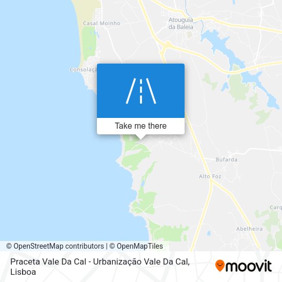 Praceta Vale Da Cal - Urbanização Vale Da Cal mapa