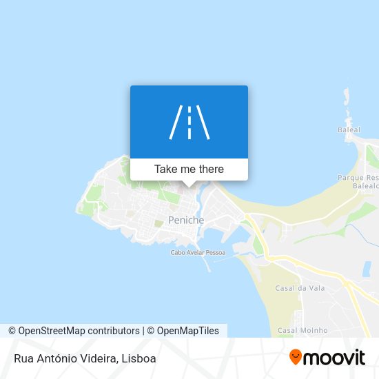 Rua António Videira map