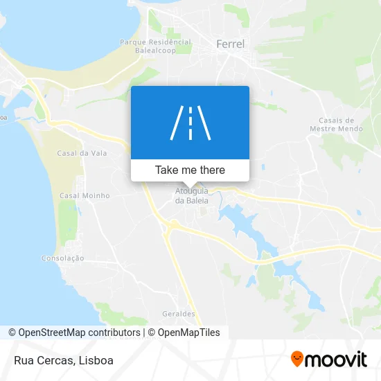 Rua Cercas map