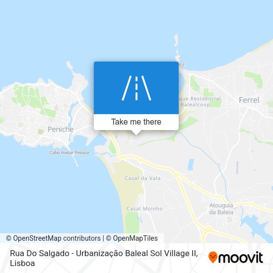 Rua Do Salgado - Urbanização Baleal Sol Village II mapa