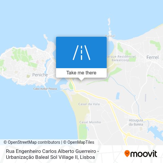 Rua Engenheiro Carlos Alberto Guerreiro - Urbanização Baleal Sol Village II map