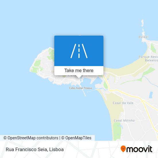 Rua Francisco Seia mapa
