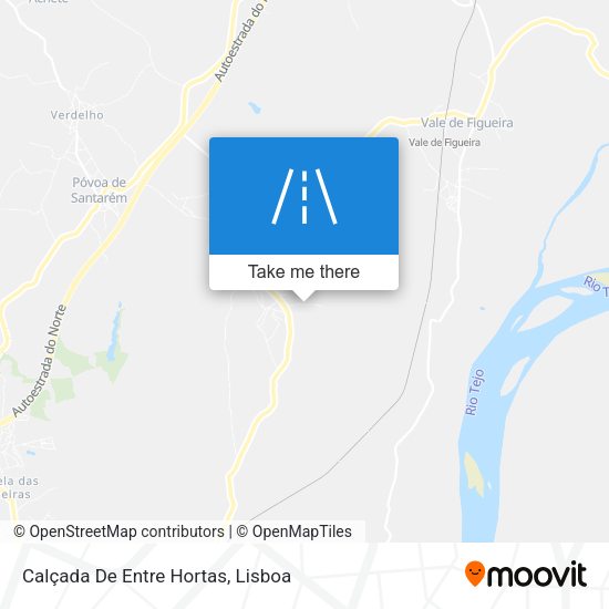 Calçada De Entre Hortas mapa