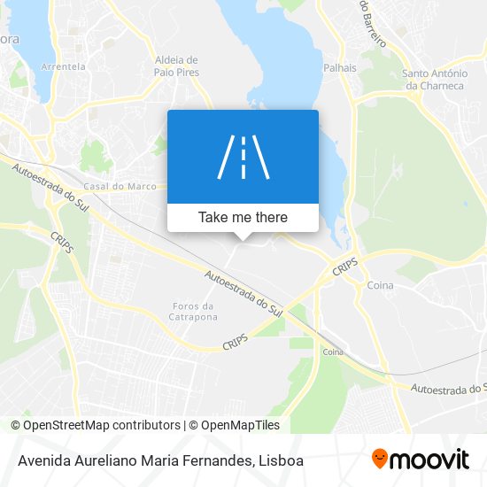 Avenida Aureliano Maria Fernandes mapa