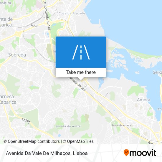 Avenida Da Vale De Milhaços map