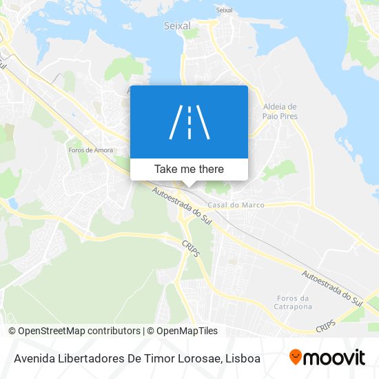 Avenida Libertadores De Timor Lorosae mapa