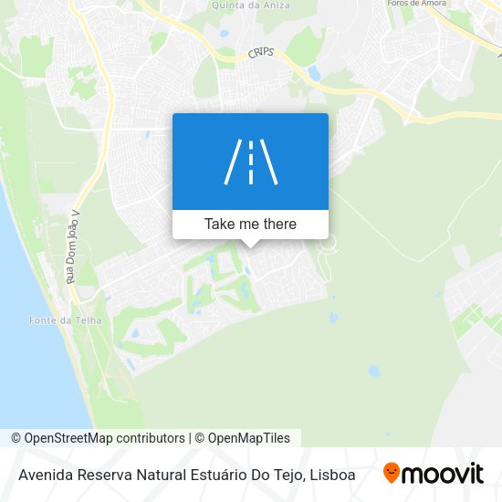 Avenida Reserva Natural Estuário Do Tejo map