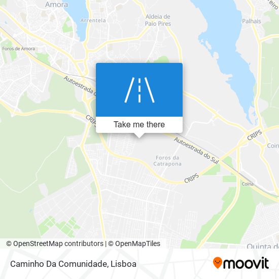 Caminho Da Comunidade mapa