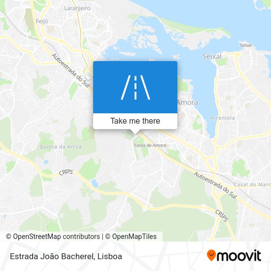 Estrada João Bacherel map