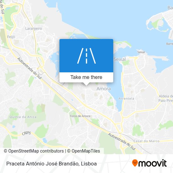 Praceta António José Brandão mapa