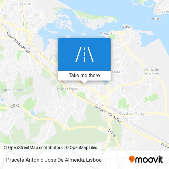 Praceta António José De Almeida mapa