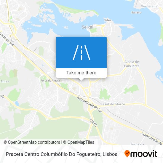 Praceta Centro Columbófilo Do Fogueteiro mapa
