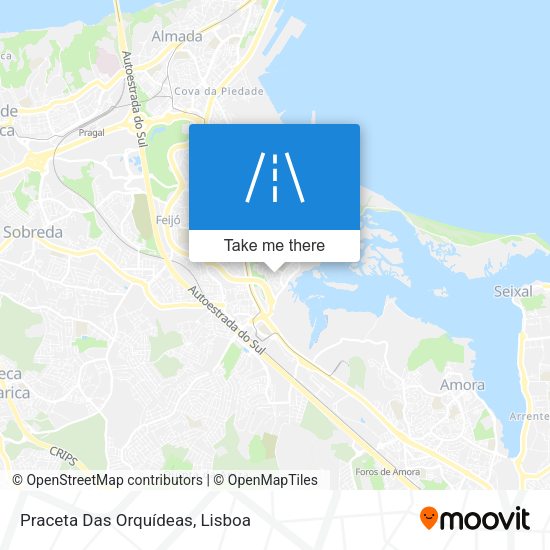 Praceta Das Orquídeas map