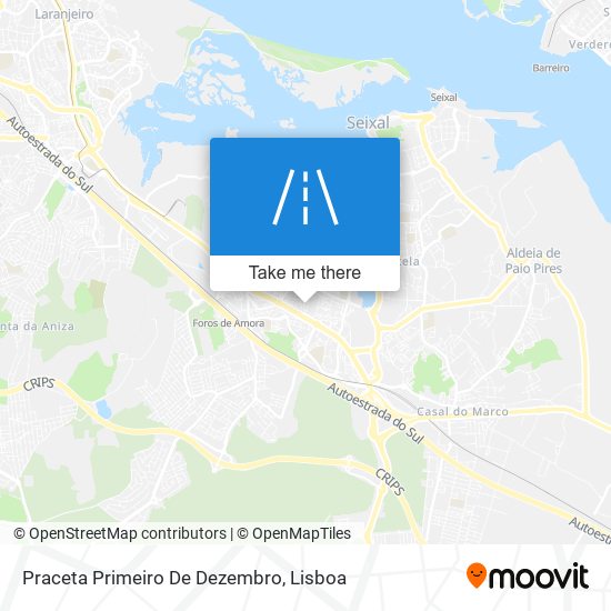 Praceta Primeiro De Dezembro mapa