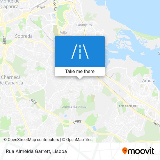 Rua Almeida Garrett mapa