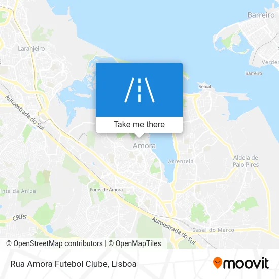 Rua Amora Futebol Clube map