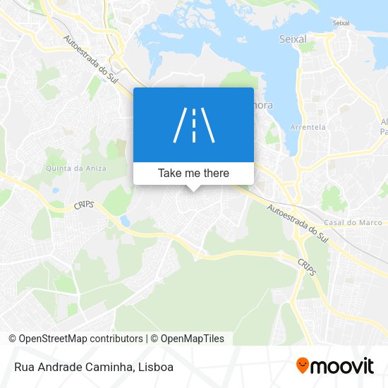 Rua Andrade Caminha mapa