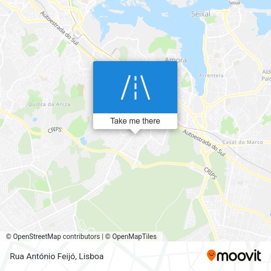 Rua António Feijó map