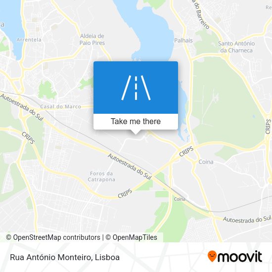 Rua António Monteiro map