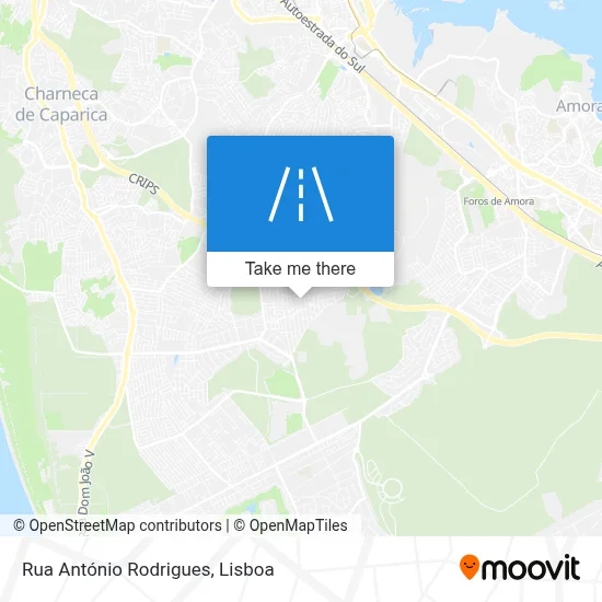 Rua António Rodrigues map