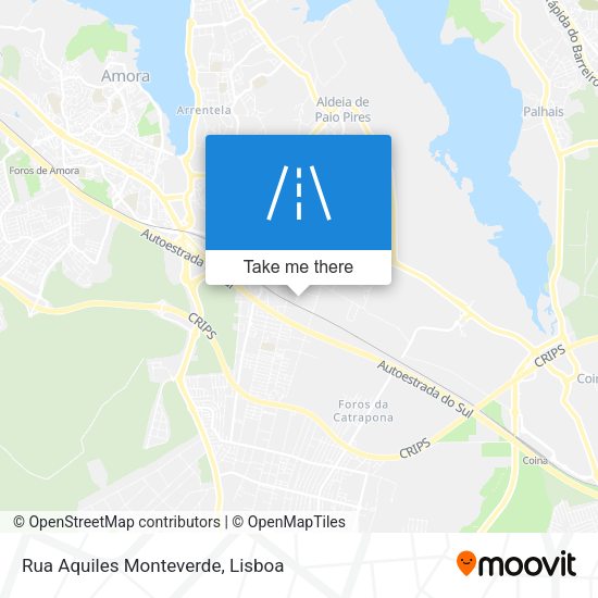 Rua Aquiles Monteverde mapa
