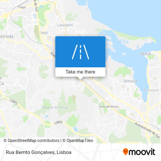 Rua Bemto Gonçalves mapa