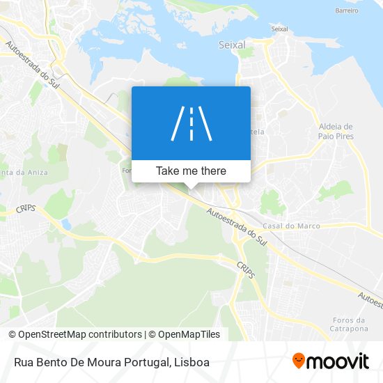 Rua Bento De Moura Portugal mapa