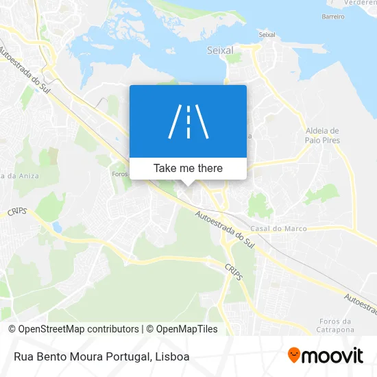 Rua Bento Moura Portugal map