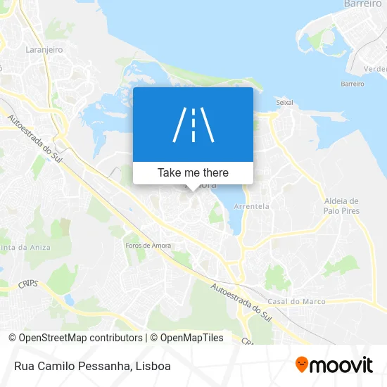 Rua Camilo Pessanha map