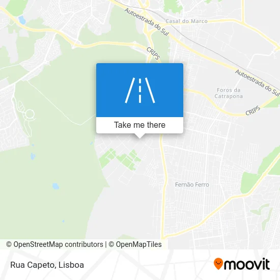 Rua Capeto map