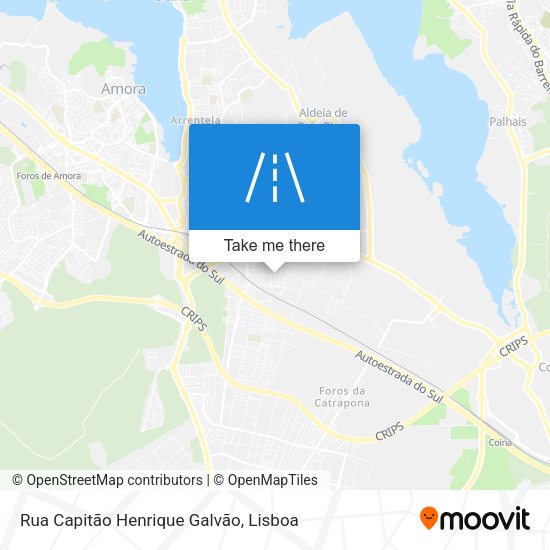 Rua Capitão Henrique Galvão mapa