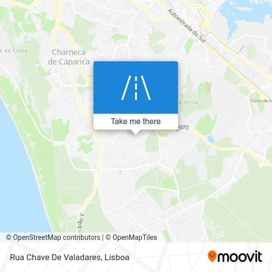 Rua Chave De Valadares map