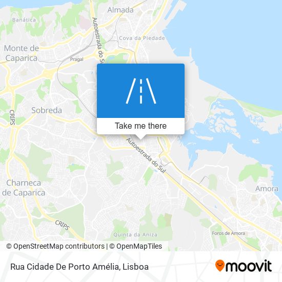 Rua Cidade De Porto Amélia mapa