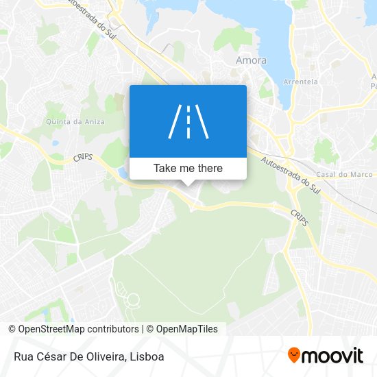 Rua César De Oliveira map