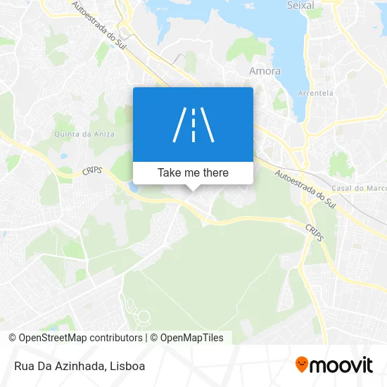 Rua Da Azinhada map