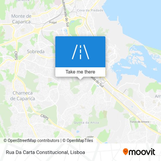 Rua Da Carta Constitucional mapa