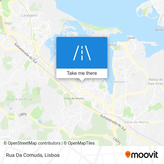 Rua Da Comuda map