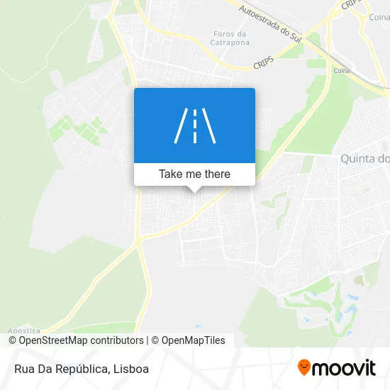 Rua Da República map