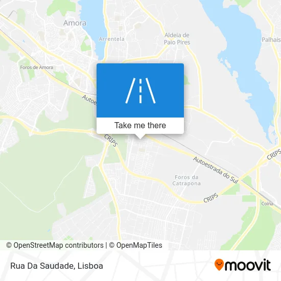 Rua Da Saudade map