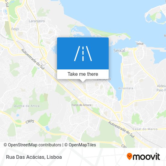 Rua Das Acácias mapa