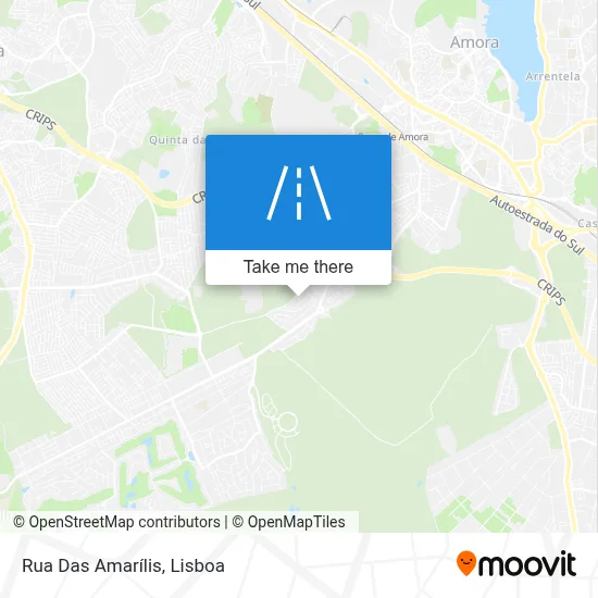 Rua Das Amarílis map