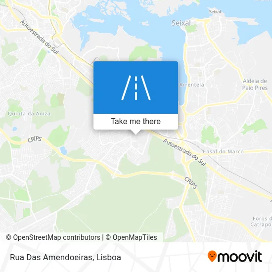 Rua Das Amendoeiras map